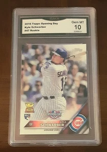 2016 KYLE SCHWARBER TOPPS OPENING DAY RC #OD-47 STANDING -GMA GEM MT 10 - Picture 1 of 2