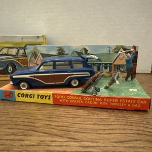 Corgi Toys 440 Ford Consul Cortina Super Estate Car 1967 With Original Box - Picture 1 of 9