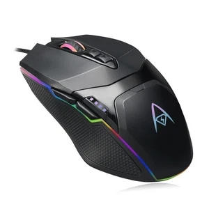 Wired USB RGB Illuminated Gaming Mouse Adjustable Weight 6 Level DPI - Picture 1 of 8