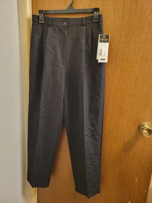 Requirements Womens 10p 10 Petite Black Pleated Pants Brand New Nwt - Image 1 of 4