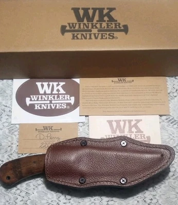 Winkler BlueRidgeHunterFixed Blade With LeatherHolster80cr20v Read Description  - Image 1 of 4