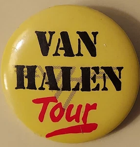 Van Halen 1.25 inch yellow Tour Pin - Picture 1 of 2