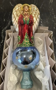 Old World Christmas Tree Topper Angel 2003 In Box - Picture 1 of 5