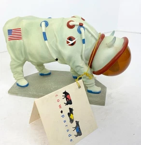 Cow Parade MOOOOOONWALK Figur #9120 Astronaut Moon Walk NASA 2000 Cow Parade - Bild 1 von 7