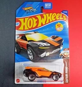 Hot Wheels 2025 Lets Race Neon Orange/Blk ~ Amaru GTC ~ 171/250 Safari Mode 4/5 - Picture 1 of 6