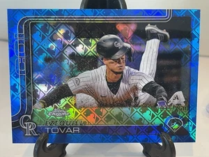 Ezequiel Tovar Blue Logofractor #035/150 2025 Topps Chrome #154 Colorado Rockies - Bild 1 von 2