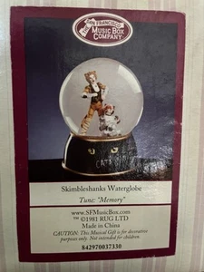 1981 Cats Broadway Musical San Francisco Music Box Company Souvenir Snow Globe - Picture 1 of 2