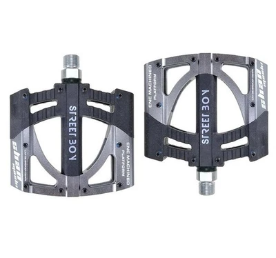 Aluminio Nylon Carretera MTB Bicicleta de Montaña XC Bicicleta Pedal Pedales Planos 3 Rodamientos Foto 1 de 4
