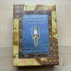 HEALING WITH THE ANGELS 44 Oracle Card Deck Doreen Virtue OPEN BOX COMPLETE - Picture 1 of 4