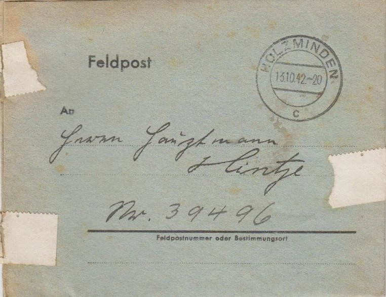 Feldpostbrief 1942 Holzminden - Afrikakorps dt-ital. Panzerarmee Rommel e44 - Bild 1 von 1