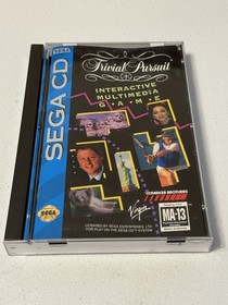 Trivial Pursuit (Sega CD, 1993) CIB Complete With Manual & Registration *READ*