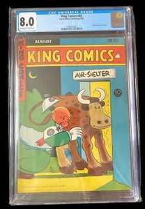 King Comics #88 CGC 8.0 Off-White/White Pages 1943 Scarce 2 Graded Air-Shelter - Bild 1 von 5