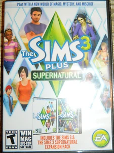 Sims 3 Plus Supernatural (PC, WIN MAC DVD-ROM) - Picture 1 of 2