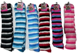 New 3 Pairs Womens Ladies Knee High Bed Socks Winter Knee High Home Socks Warm - Picture 1 of 2
