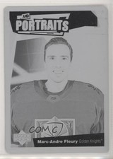 2020-21 Upper Deck UD Portraits Printing Plate Black 1/1 Marc-Andre Fleury 0c3