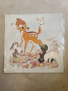 1977 Walt Disney Productions Hallmark Bambi Uncut Puzzle 10" Square - Picture 1 of 3