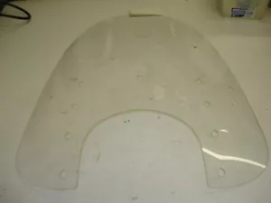 Parabrisas de repuesto Memphis Shades para Fats 21" transparente 9" recorte de faros OEM - Imagen 1 de 8