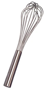 8 Wire French Hand Whisk Egg Beating Whipping Stainless Steel Cooking Utensil - Picture 1 of 1