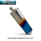 CBR1000RR FIREBLADE EXHAUST 08-12-HONDA- BLUEFLAME COLOURED TITANIUM SINGLE PORT