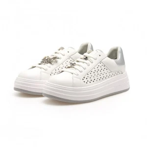scarpa Apepazza SPORT donna sneakers pelle bianco Lara pe/ 25 36 37 38 39 40 - Foto 1 di 4