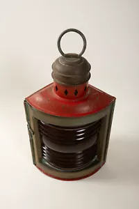 Kilborn Sauer Lamp (C5L) Red Lens (JSF6) Ship Boat Light Bronze Empty Nautical - Picture 1 of 10
