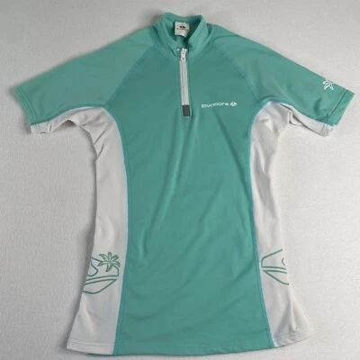 Lavacore Lavaskin Diveskin Shirt Size 8 Short Sleeve- Rash Guard Green/White - Image 1 of 4
