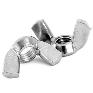 BSW 3/16" 1/4" 5/16" 3/8" 1/2" Wing Butterfly Nuts Zinc Plated Bright Wingnuts - Picture 1 of 13