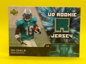 Ted Ginn 2007 Upper Deck UD ROOKIE JERSEY Miami Dolphins Ohio State Buckeyes