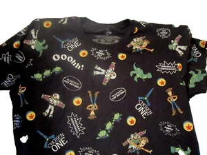 Disney Toy Story Buzz Lightyear Woody Rex All Over Print T Shirt Youth XL Movie - Picture 1 of 5