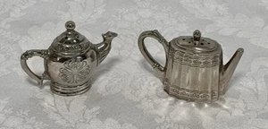 Vintage Godinger Silver Art Co. Coffee / Tea Pot Salt & Pepper Shakers - Picture 1 of 5