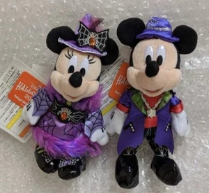 TDR Halloween 2016 Plüsch Abzeichen Set Mickey & Minnie unbenutzt mit Etikett Disney - Bild 1 von 3