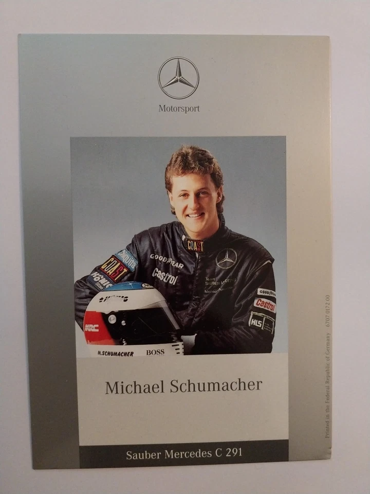 Michael Schumacher Autogrammkarte Unsigniert - Bild 1 von 1