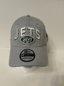 NWT New York Jets NFL 39Thirty New Era Gray Hat Cap Medium/Large New With Tags - Picture 1 of 6