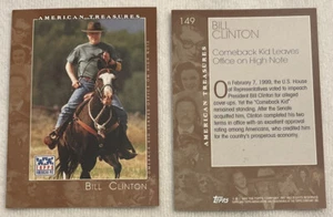 2002 Topps ๐บ๐ธ American Pie #149 ๐บ๐ธ POTUS Bill Clinton โข American Treasure - Picture 1 of 3