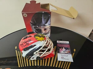 Tony Esposito "HOF 88" "35" Signed Chicago Blackhawks Mini Goalie Mask - JSA COA - Picture 1 of 9