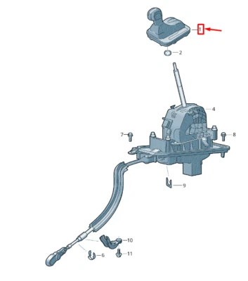 NEW VW TOUAREG 7P MK2 SELECTOR MECHANISM COVER LHD 7P1713203GTVJ - Image 1 of 4
