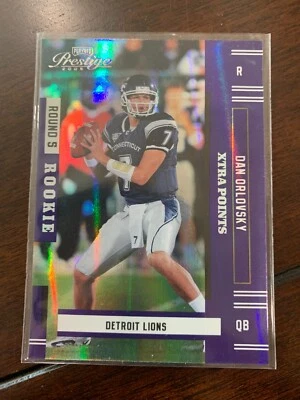 2005 Playoff Prestige Xtra Points Purple #158 Dan Orlovsky RC   /100 - Image 1 of 2