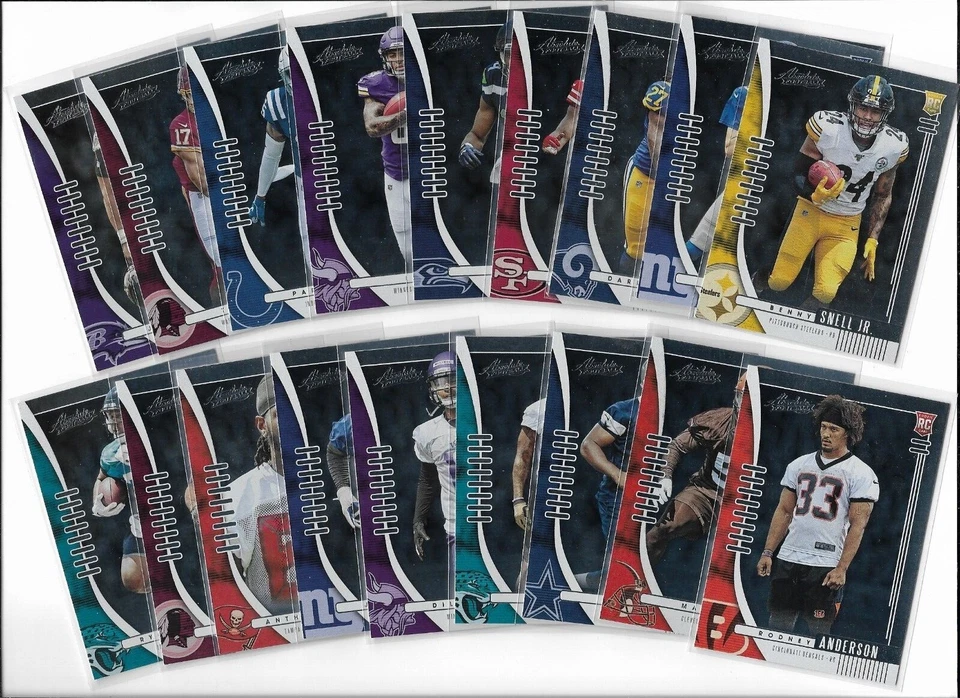 2019 Absolute Football   Rookies---Color Parallel's                 Free Shiping - Image 1 of 1