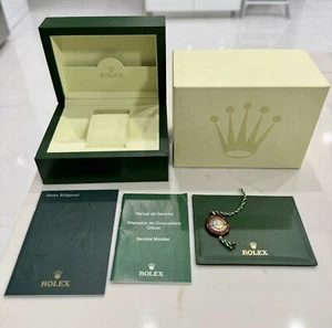 Authentic ROLEX Watch Box MILGAUSS 116400 GV FULL SET  Booklets Tag - Picture 1 of 10