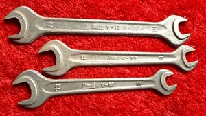 Hazet  V-10  ,,a"       Maulschlüssel Set  SW 8x12; 8x13; 10x13 mm, Vintage - Bild 1 von 2