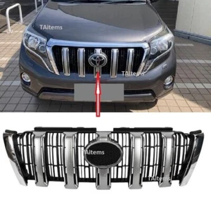 FRONT UPPER RADIATOR GRILL CHROME TRIMS FOR TOYOTA LAND CRUISER FJ150 2014- - Picture 1 of 6