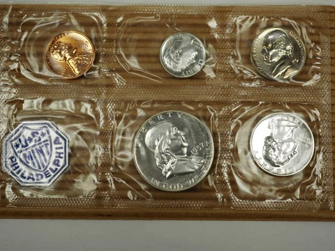 1957 Silver Proof Set - Flat Pack 5 Coin Set - NO COA - FREE SHIPPING! 5-6 Cover