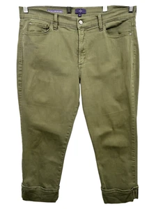 NYDJ Not Your Daughters Jeans Gr. 14 Dayla Wide Cuff Capri Grün High Rise 800 - Bild 1 von 10