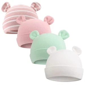 Newborn Hospital Hat Preemie Boys Girls Beanie Solid Infant Baby Hats Autumn ... - Picture 1 of 6