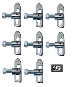 8 x Fallverschluss M12 x 25 mm verzinkt Pferdeboxen Anhänger LKW Heckklappe - Bild 1 von 3