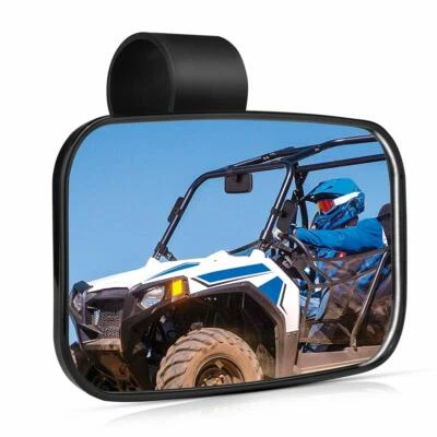 Rear View Center Mirror Convex For 1.5"-2" Polaris RZR Honda Talon Yamaha Viking - Image 1 of 4