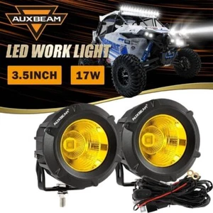 AUXBEAM 3.5" pulgadas ámbar LED luz de trabajo conducción vainas antiniebla todoterreno ATV UTV - Imagen 1 de 12