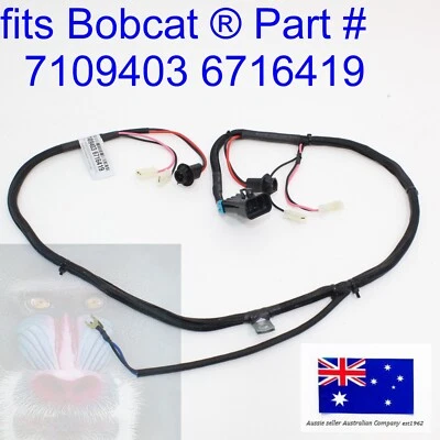 Arnés de cableado para puerta trasera Bobcat 7109403 6716419 T180 T190 T250 T300 T320 Foto 1 de 4