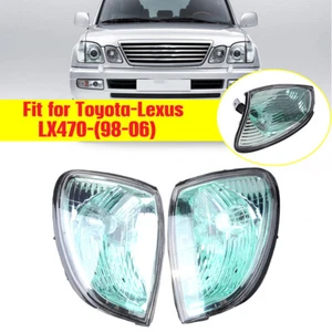 Luces de estacionamiento de esquina de marcador lateral señales de giro aptas para Lexus LX470 1998-2007 2X - Imagen 1 de 6