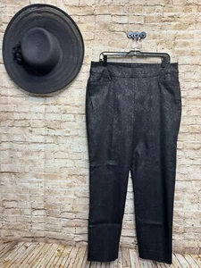 Pantalones Chicos Negro Sobre Negro Diseño Piel de Serpiente Talla 2 = M = 12 EXCELENTES - Imagen 1 de 6